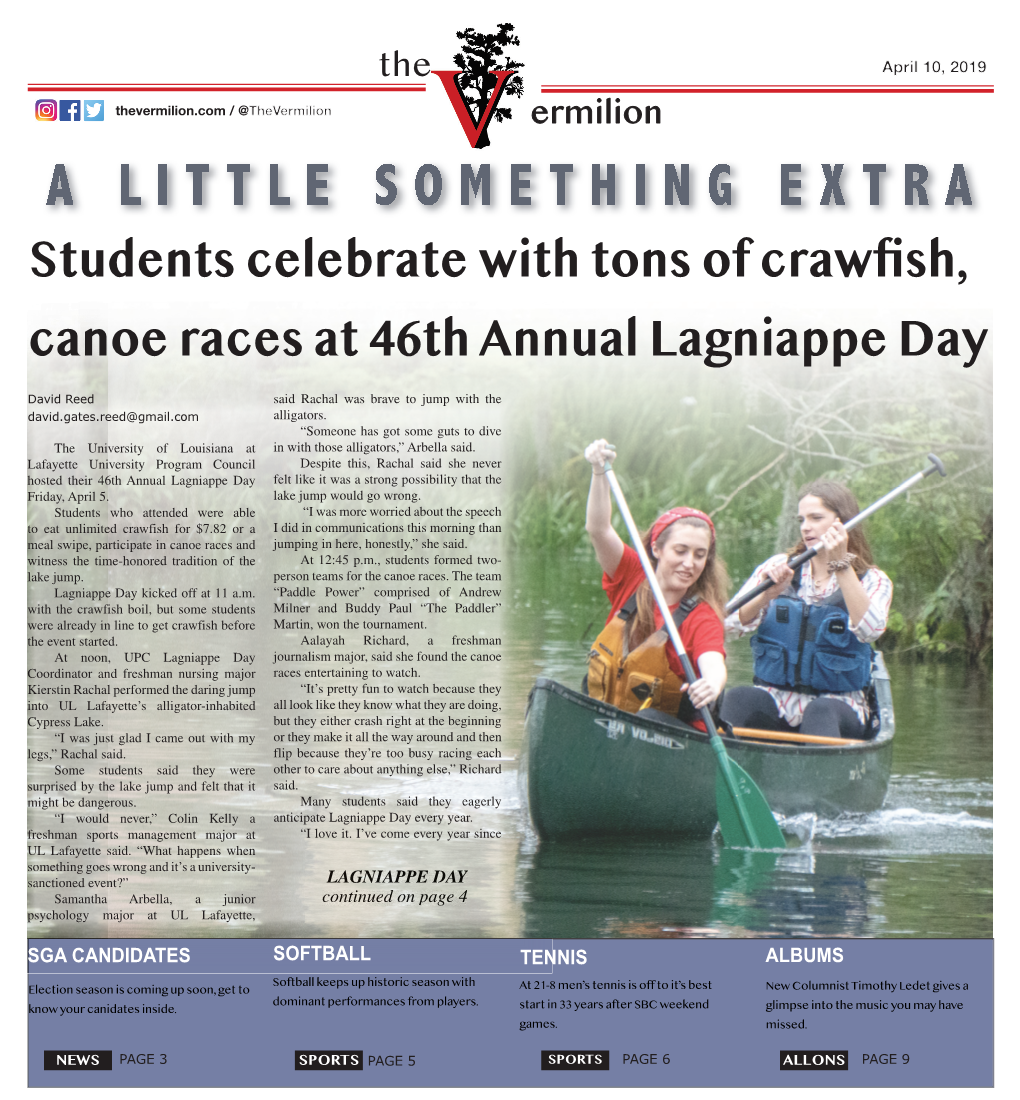 Students Celebrate with Tons of Crawfish, Canoe Races At