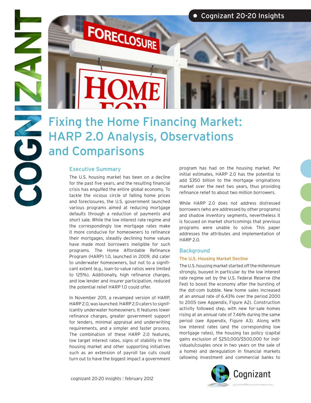 Fixing the Home Finance Market: HARP 2.0 Analysis