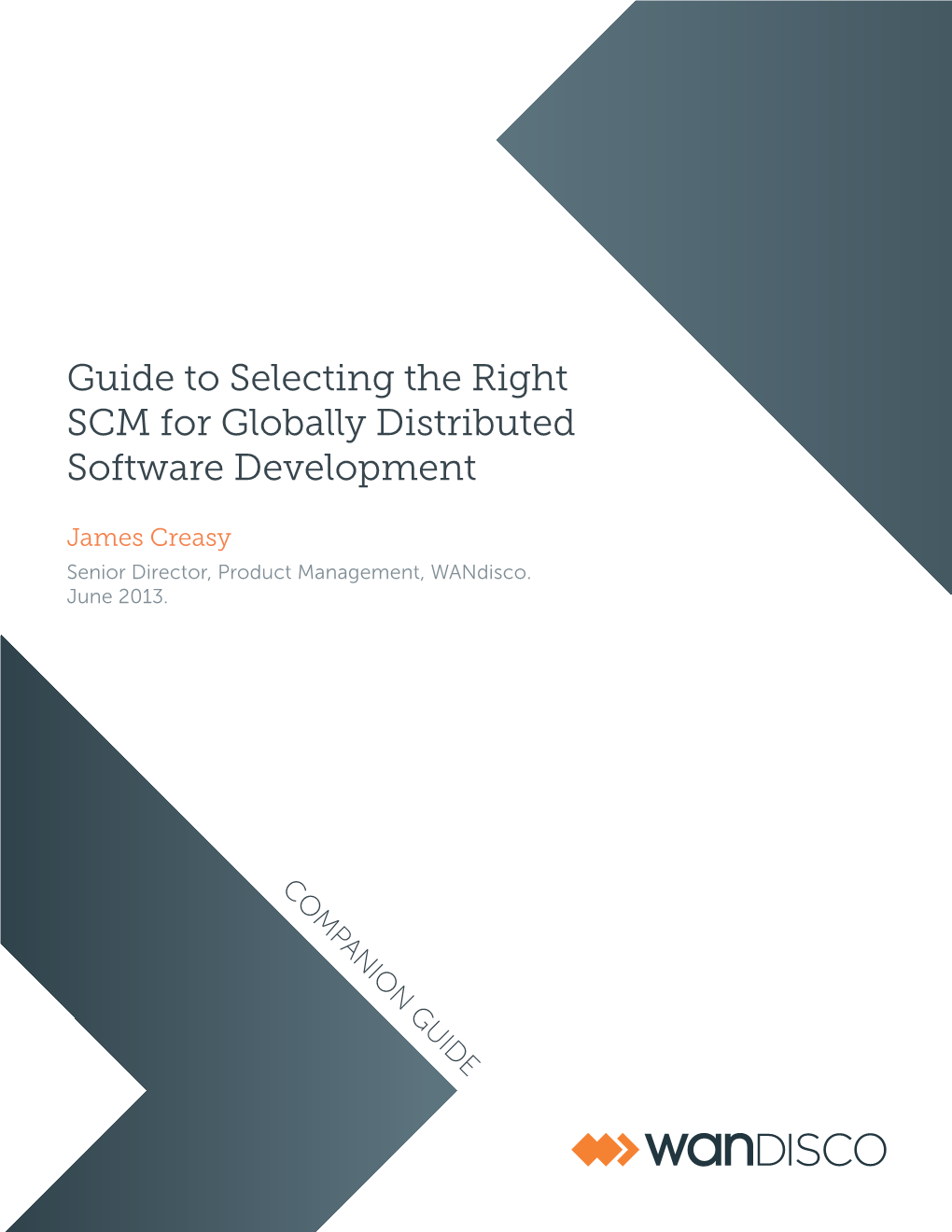 Guide to Selecting the Right SCM for Globally Distributed Software Development