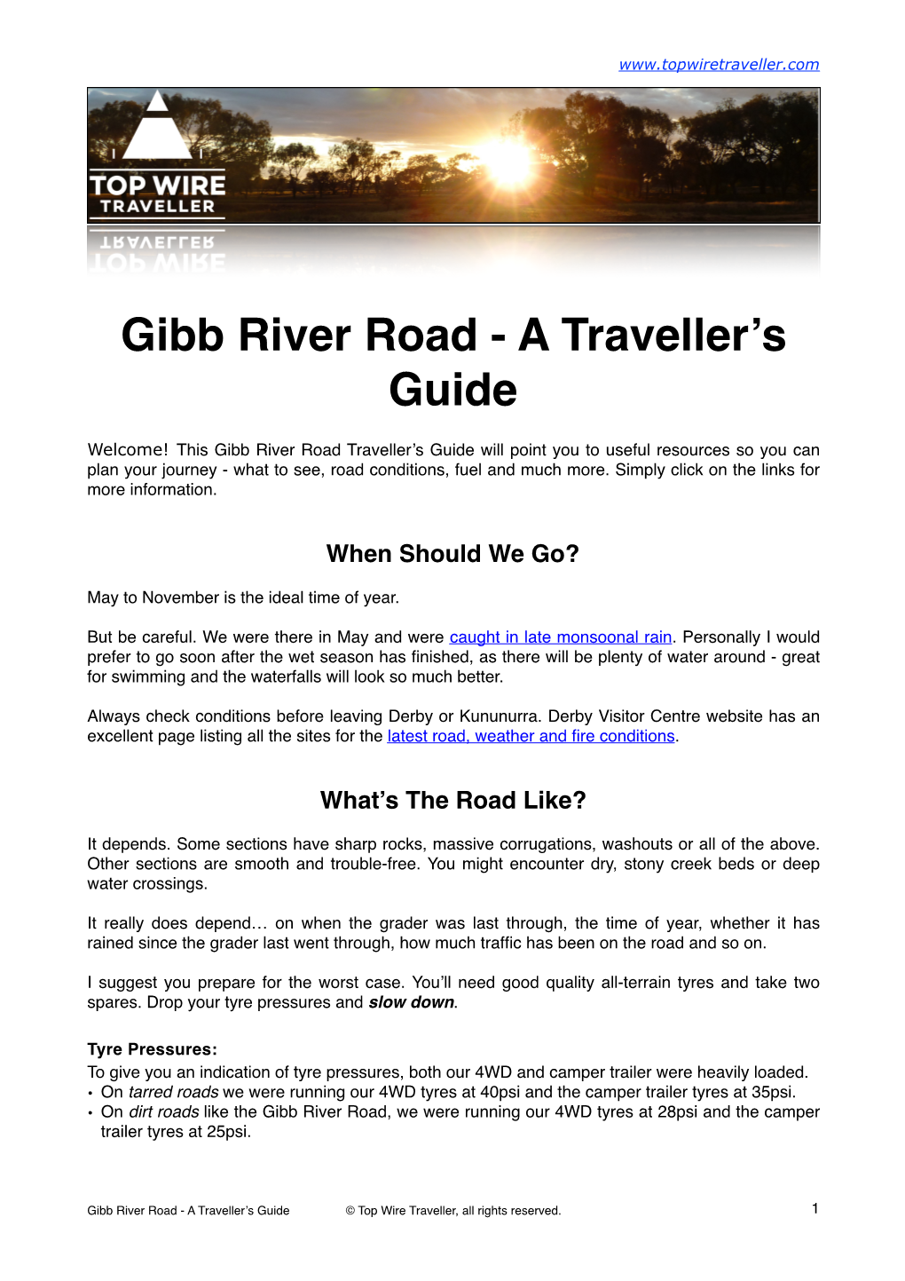 Gibb River Road - a Traveller’S Guide