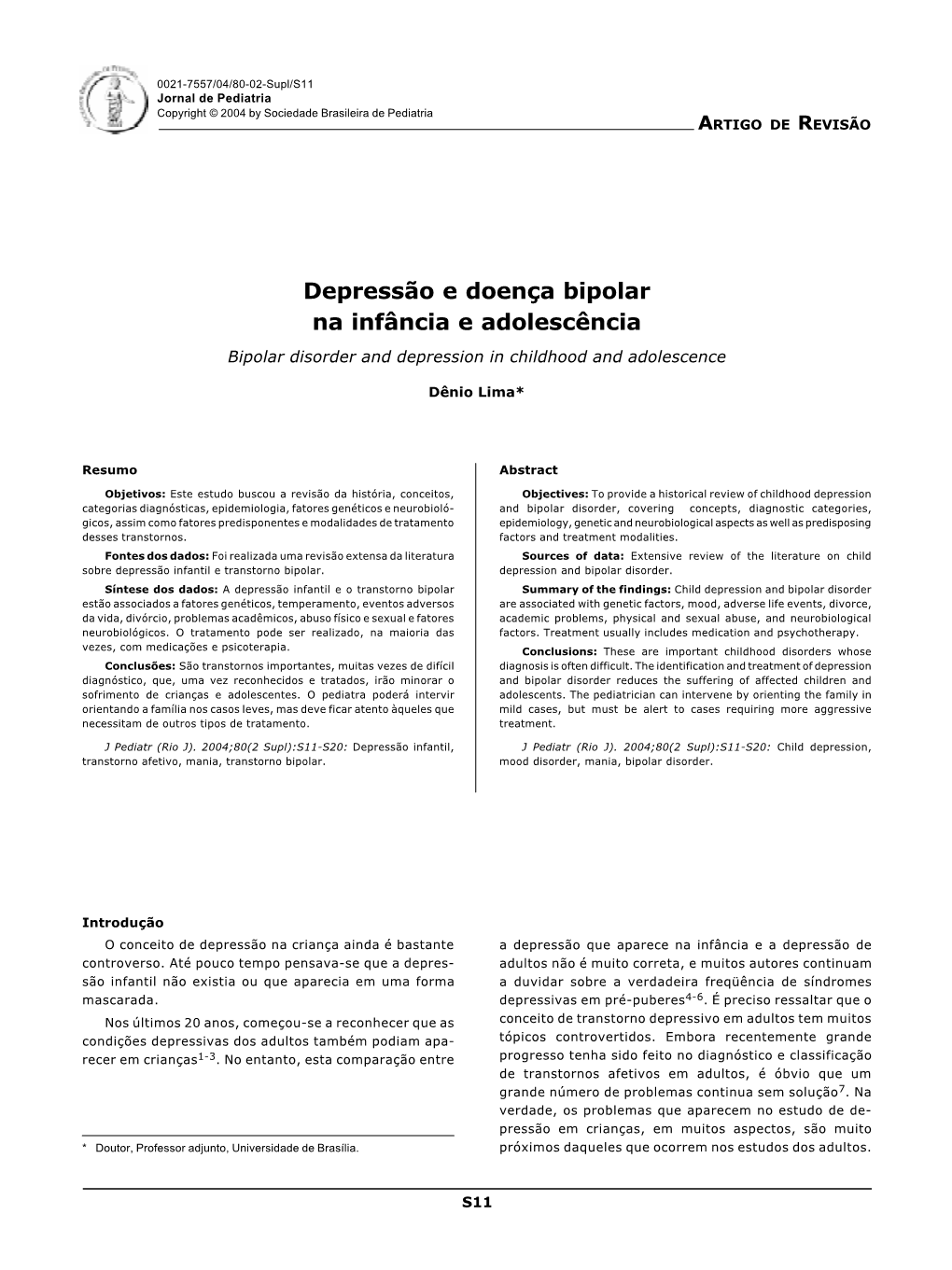 Bipolar Disorder and Depression in Childhood and Adolescence