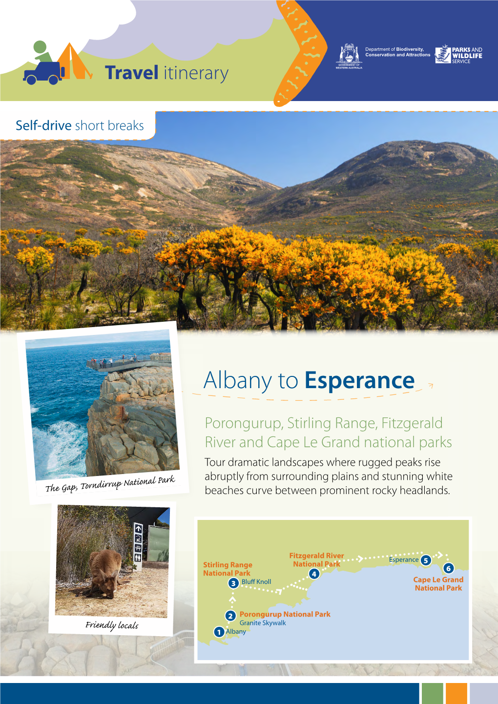 Albany to Esperance Travel Itinerary