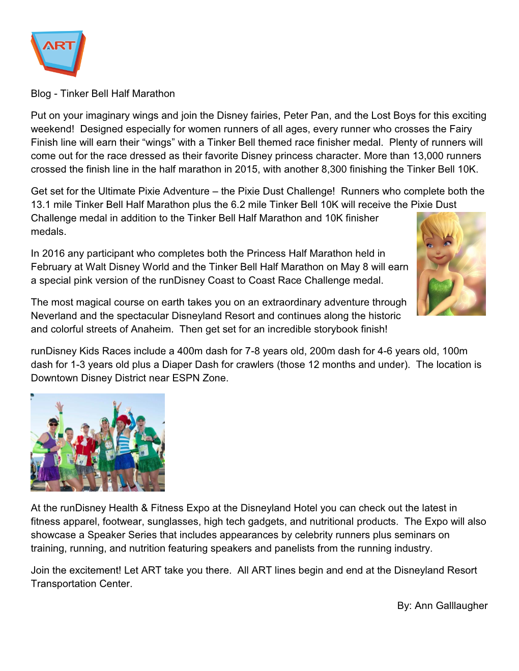 Blog - Tinker Bell Half Marathon