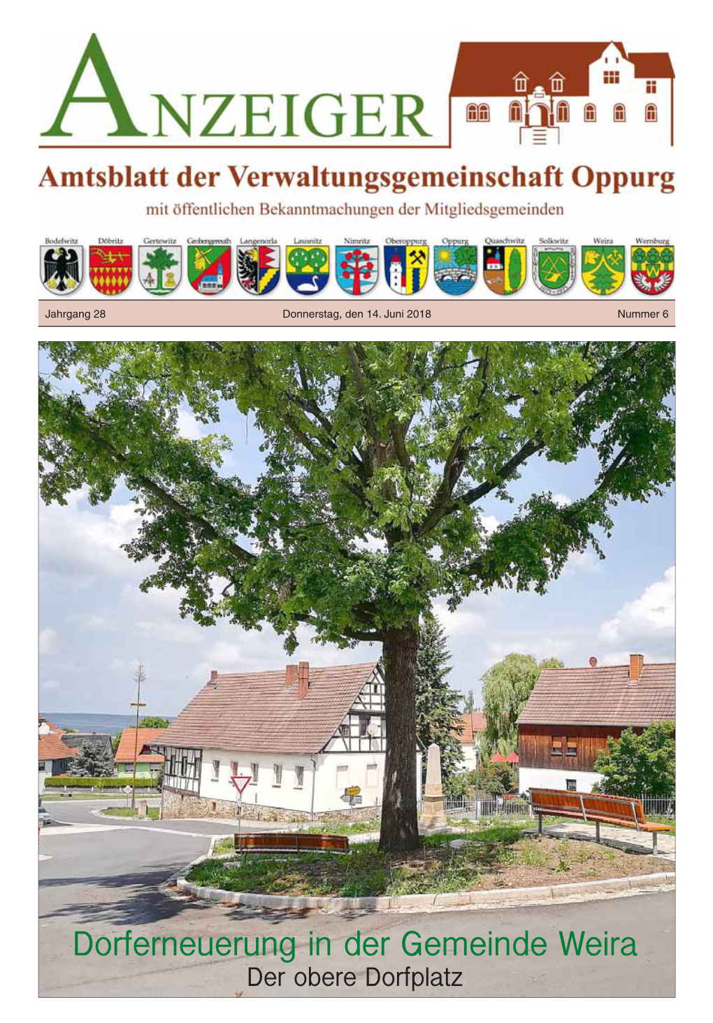 Dorferneuerung in Der Gemeinde Weira Der Obere Dorfplatz Oppurg - 2 - Nr