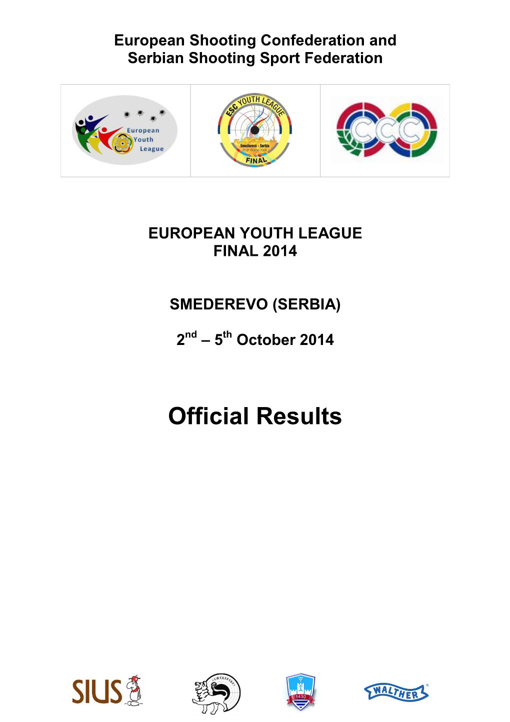 Official Results