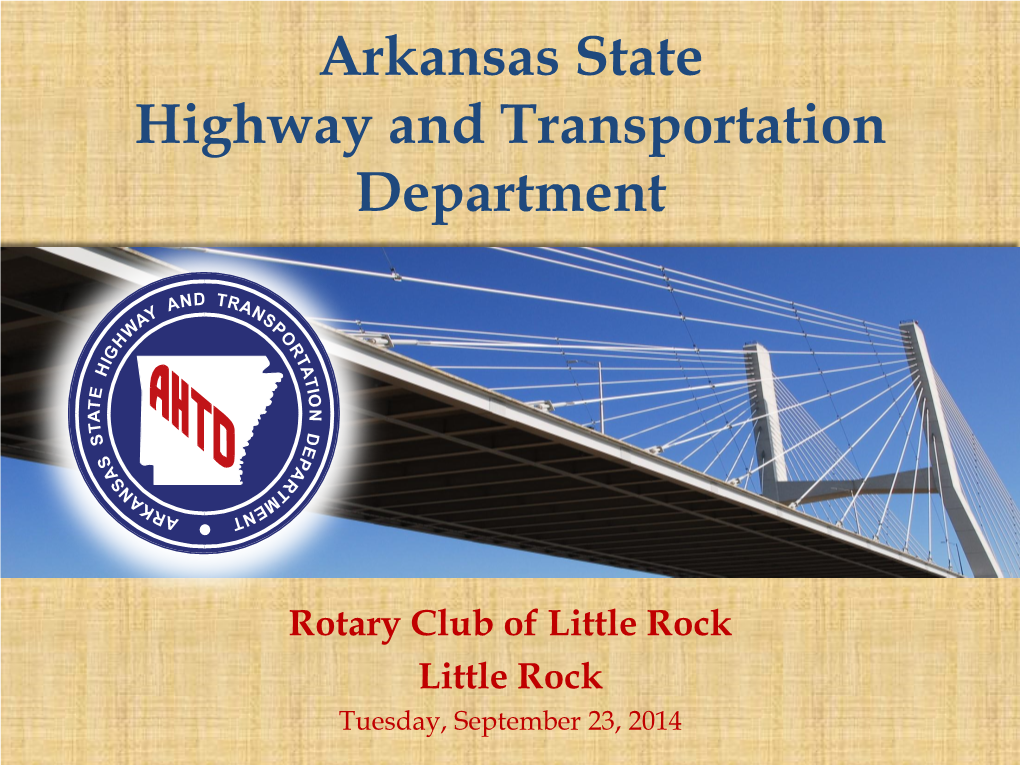 Arkansas State Highway and Transportation Department