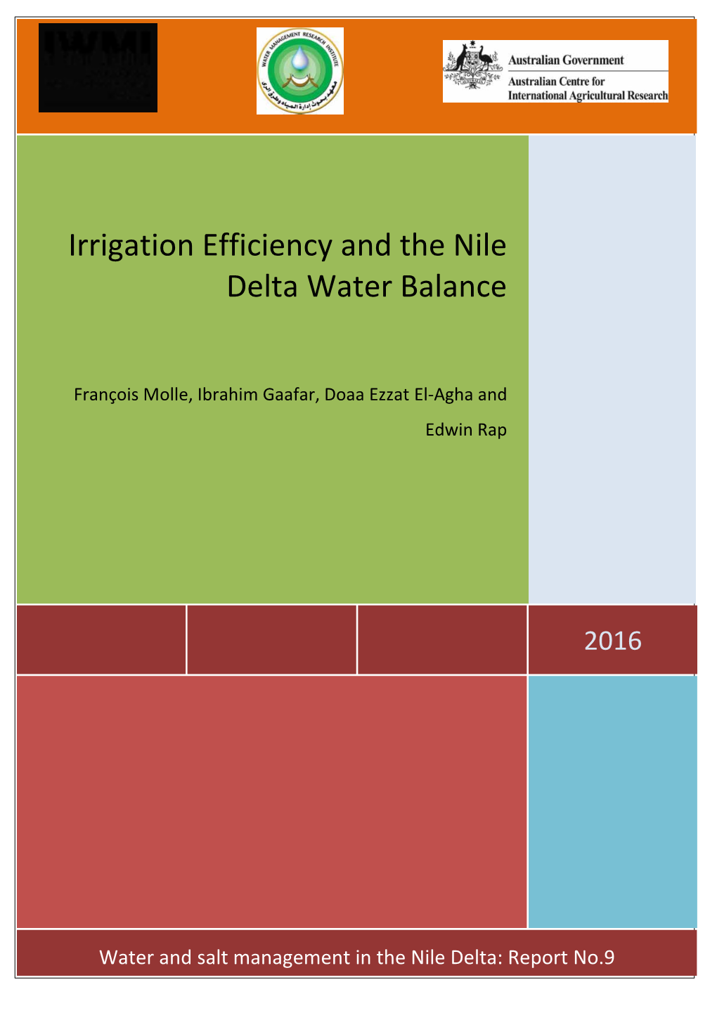 Irrigation Efficiency and the Nile Delta Water Balance