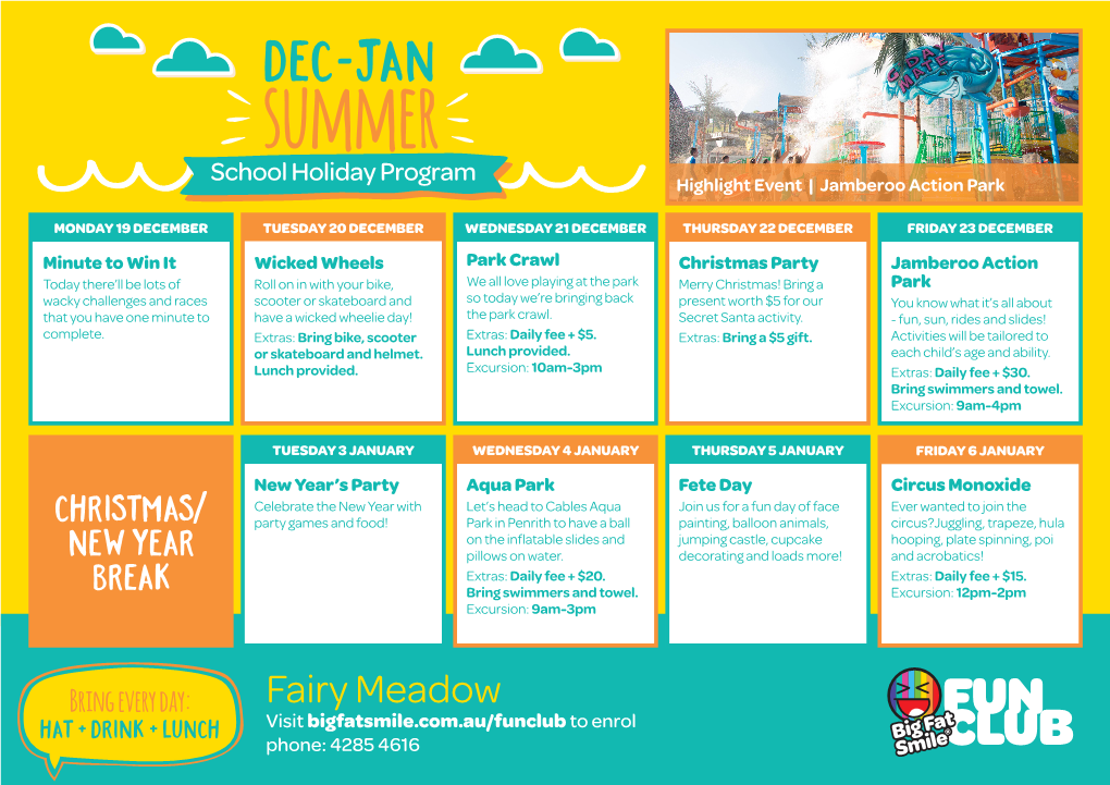Summer School Holiday Program Highlight Event | Jamberoo Action Park