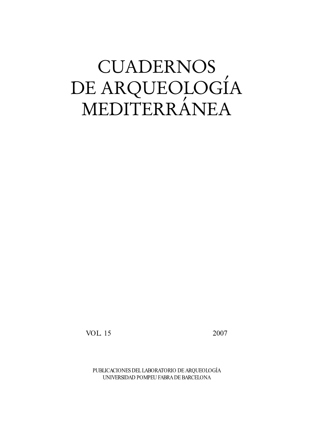 La Necrópolis Laurita (Almuñecar, Granada) En El Contexto De La Colonización Fenicia