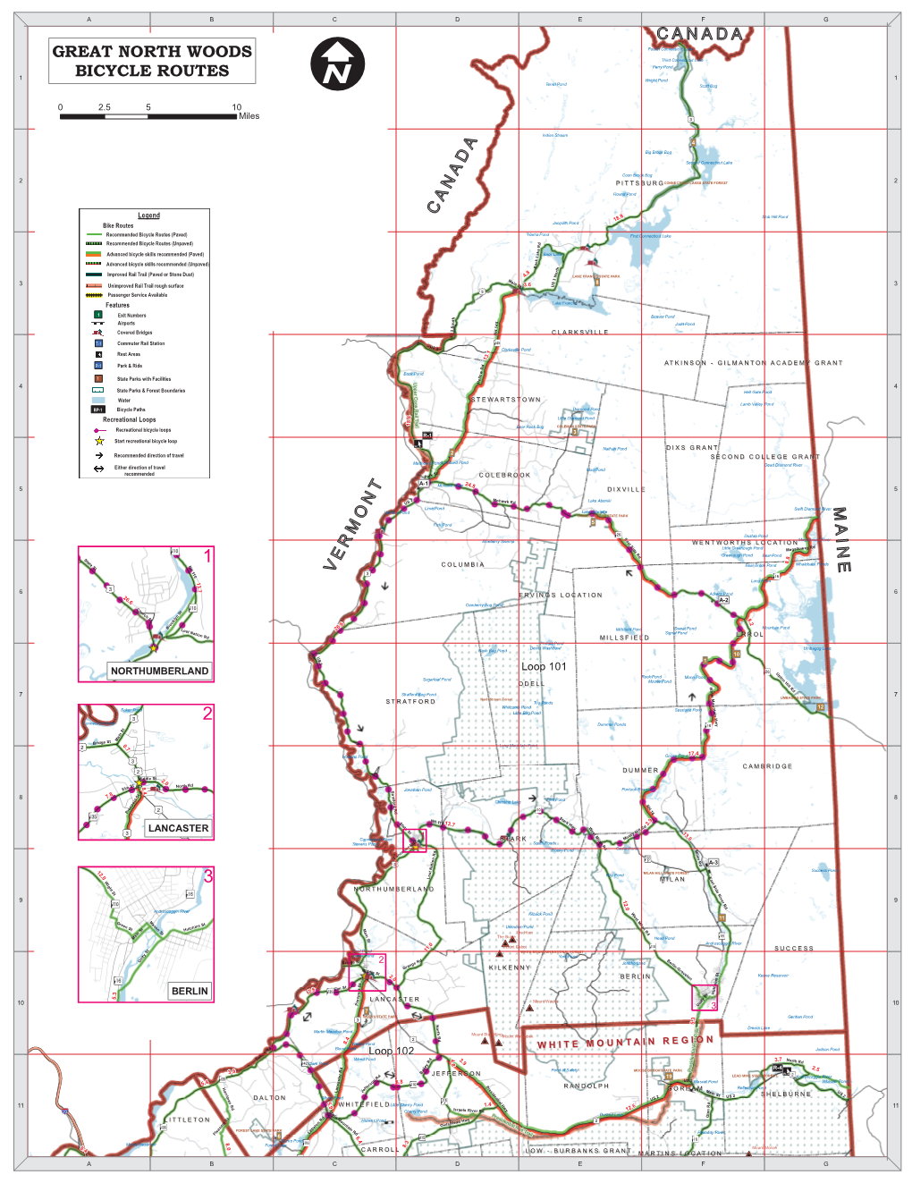 Great North Woods Bicycle Routes