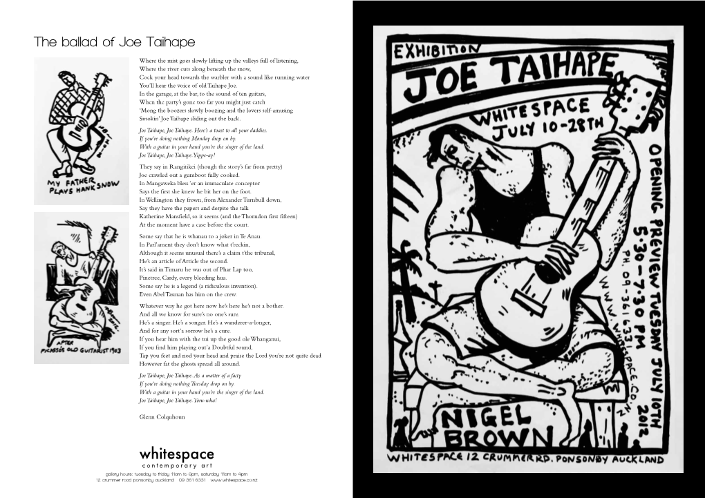 The Ballad of Joe Taihape