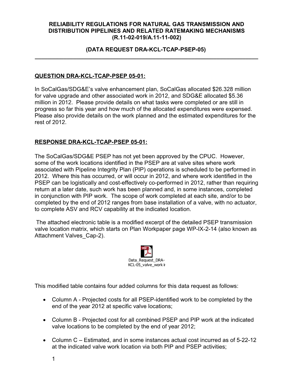 Reliability Regulations for Natural Gas Transmission and Distribution Pipelines and Related