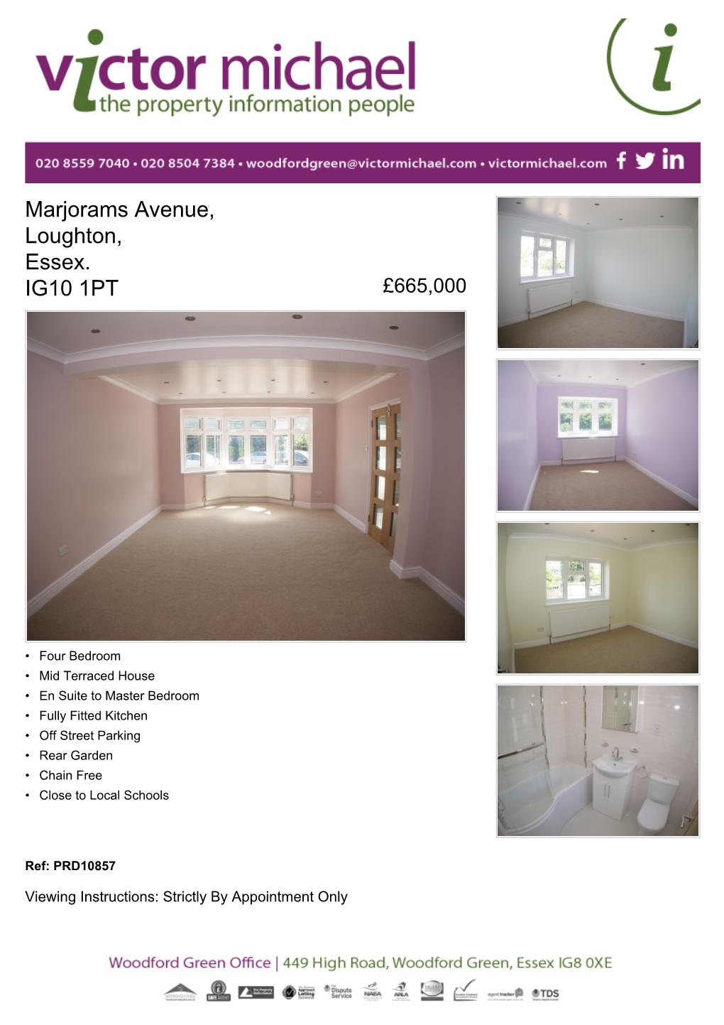 Marjorams Avenue, Loughton, Essex. IG10 1PT £665,000