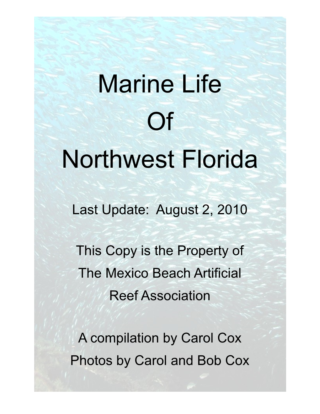 Marine Life of Northwest Florida