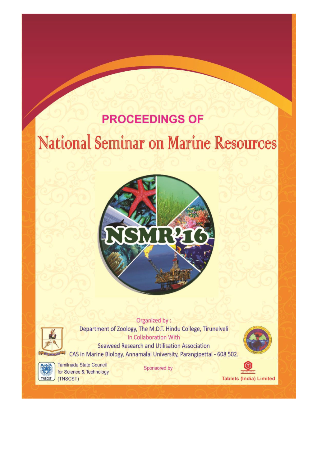 Proceedings of National Seminar on Marine Resources NSMR’16