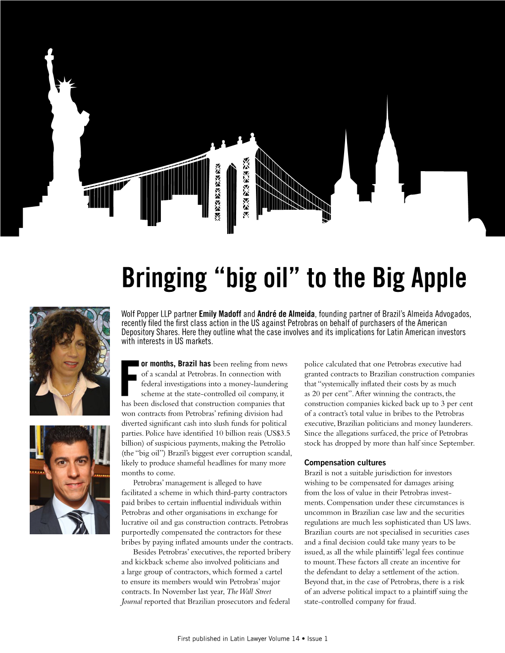 Bringing “Big Oil” to the Big Apple