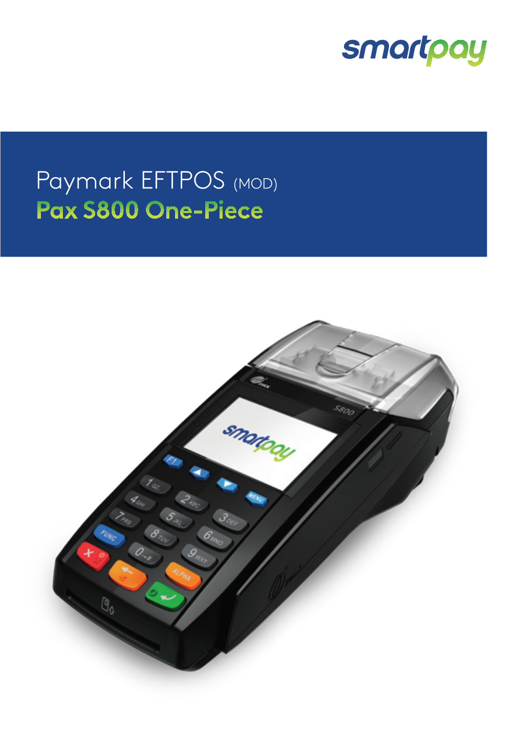 Paymark EFTPOS (MOD) Pax S800 One-Piece CONTENTS