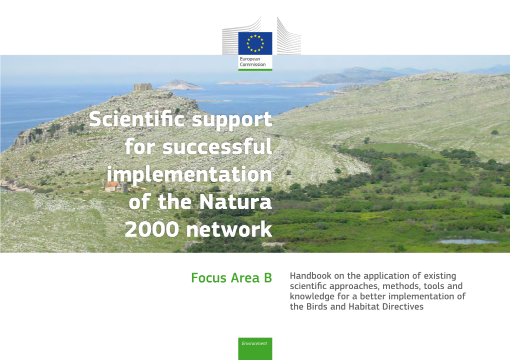Scientific Support for Successful Implementation of the Natura 2000 Network