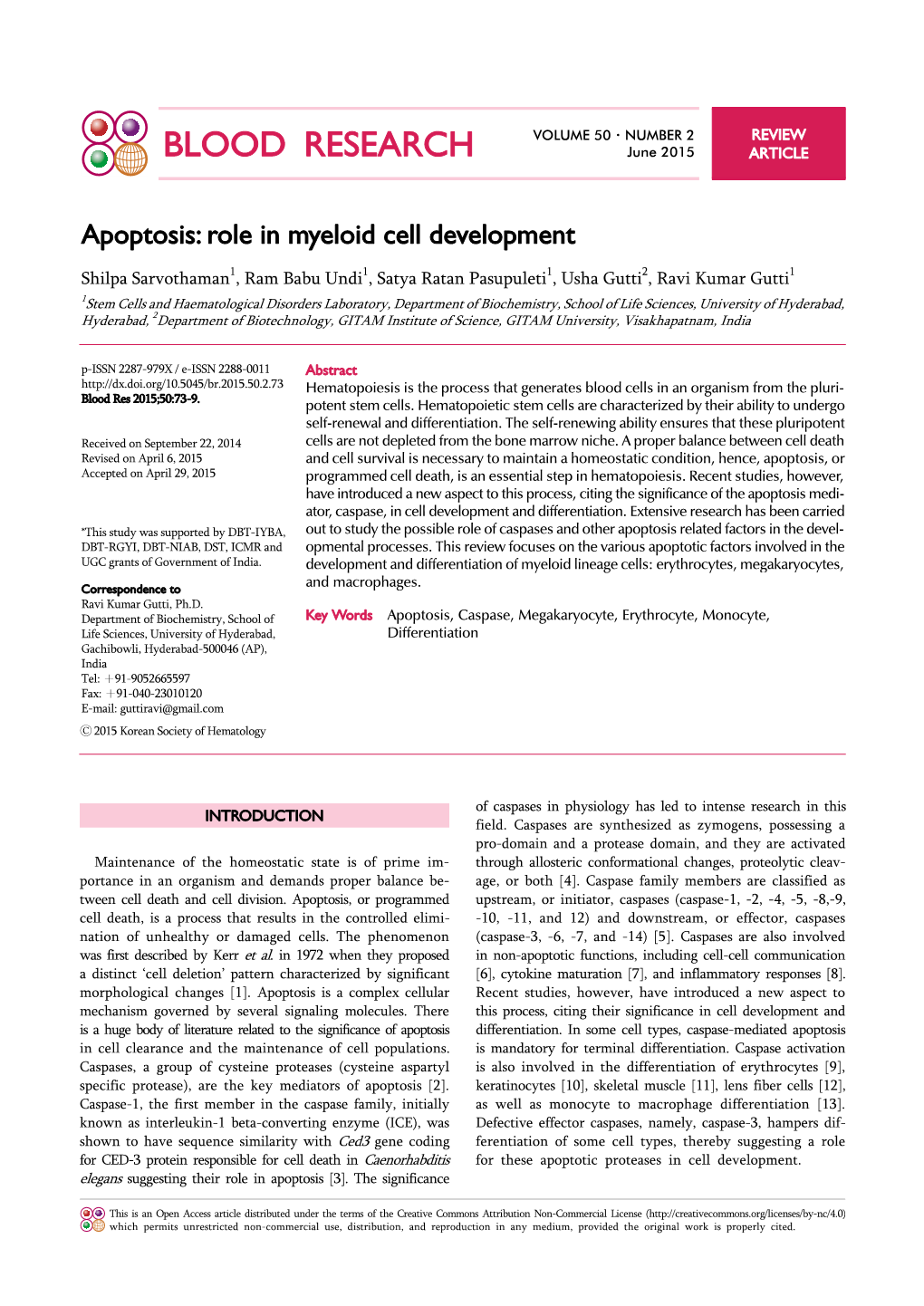 BLOOD RESEARCH June 2015 ARTICLE