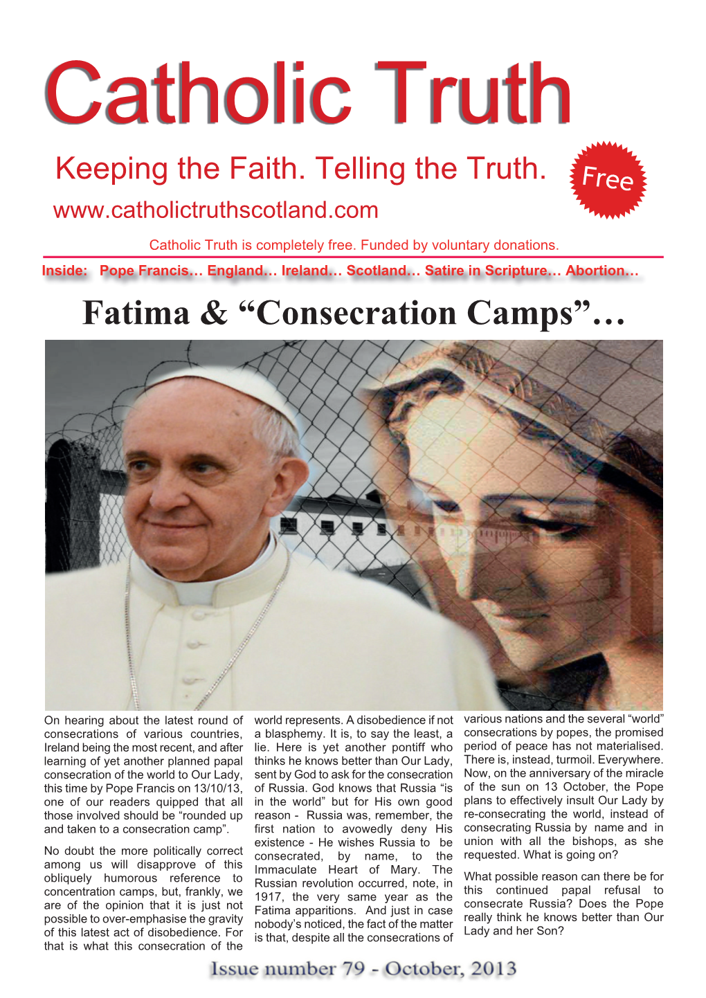 Fatima & “Consecration Camps”…