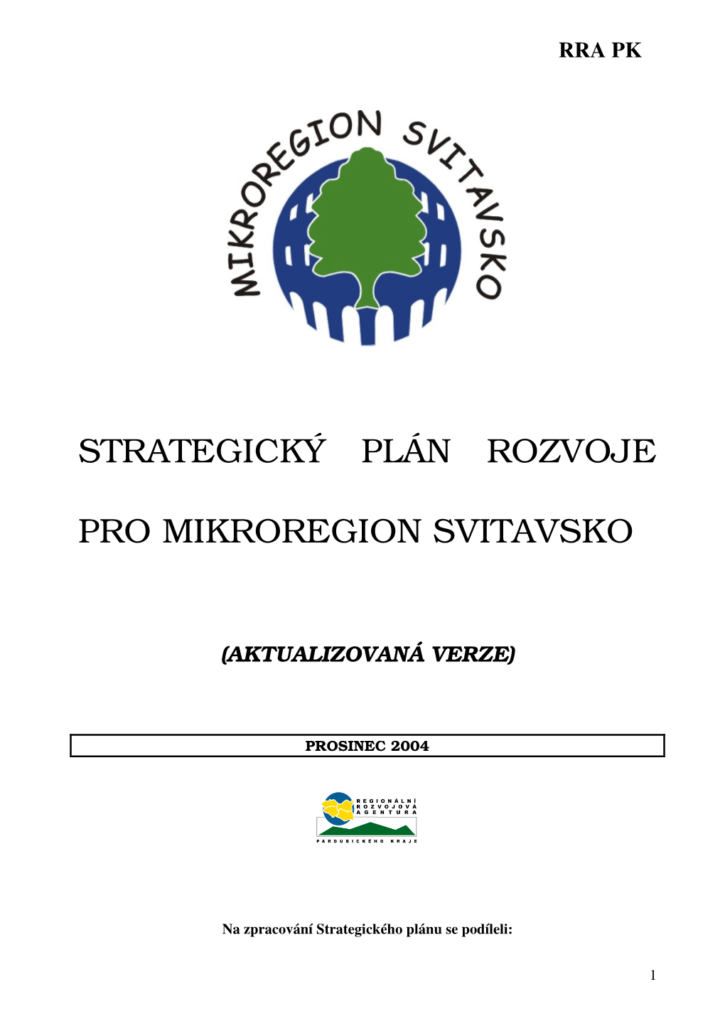Strategický Plán Rozvoje Pro Mikroregion Svitavsko