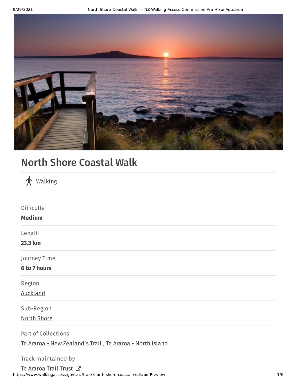 North Shore Coastal Walk — NZ Walking Access Commission Ara Hīkoi Aotearoa