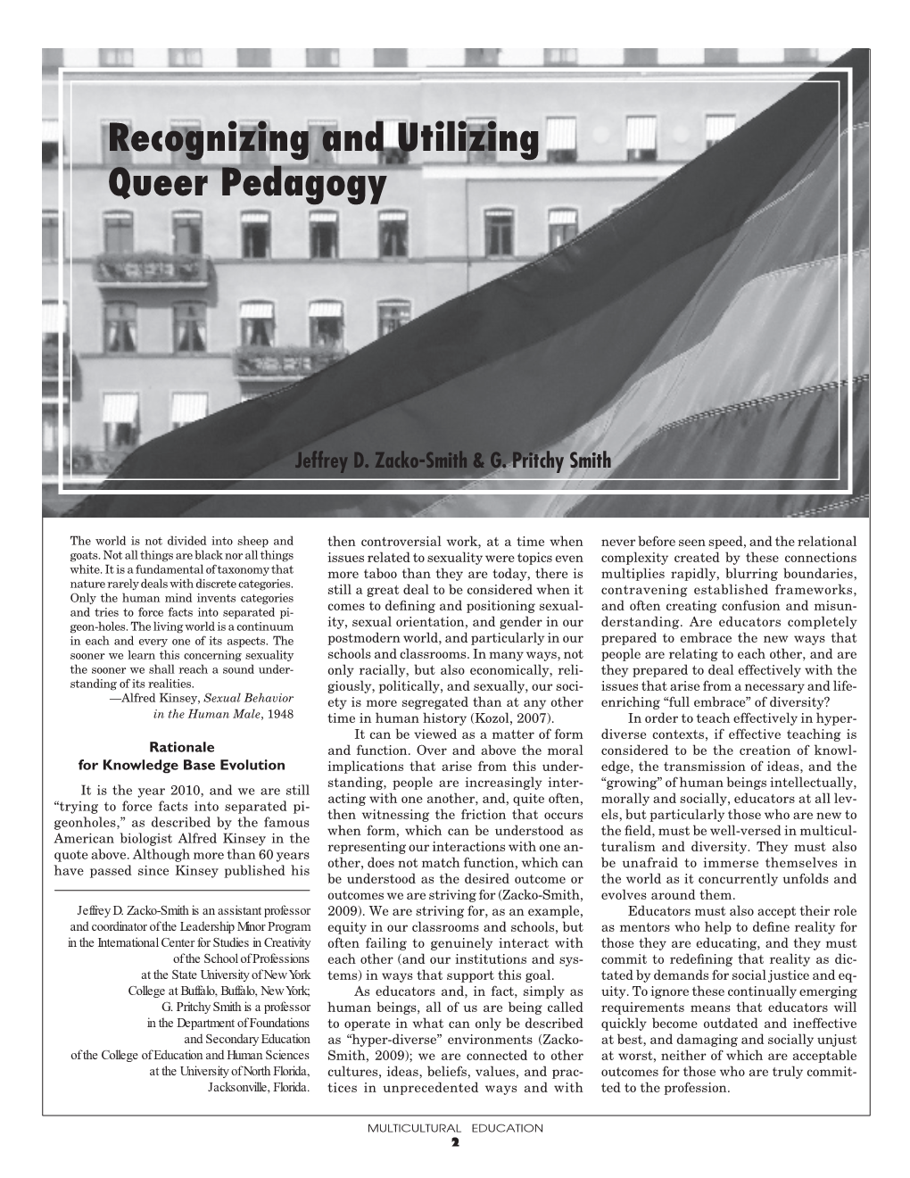 Recognizing and Utilizing Queer Pedagogy