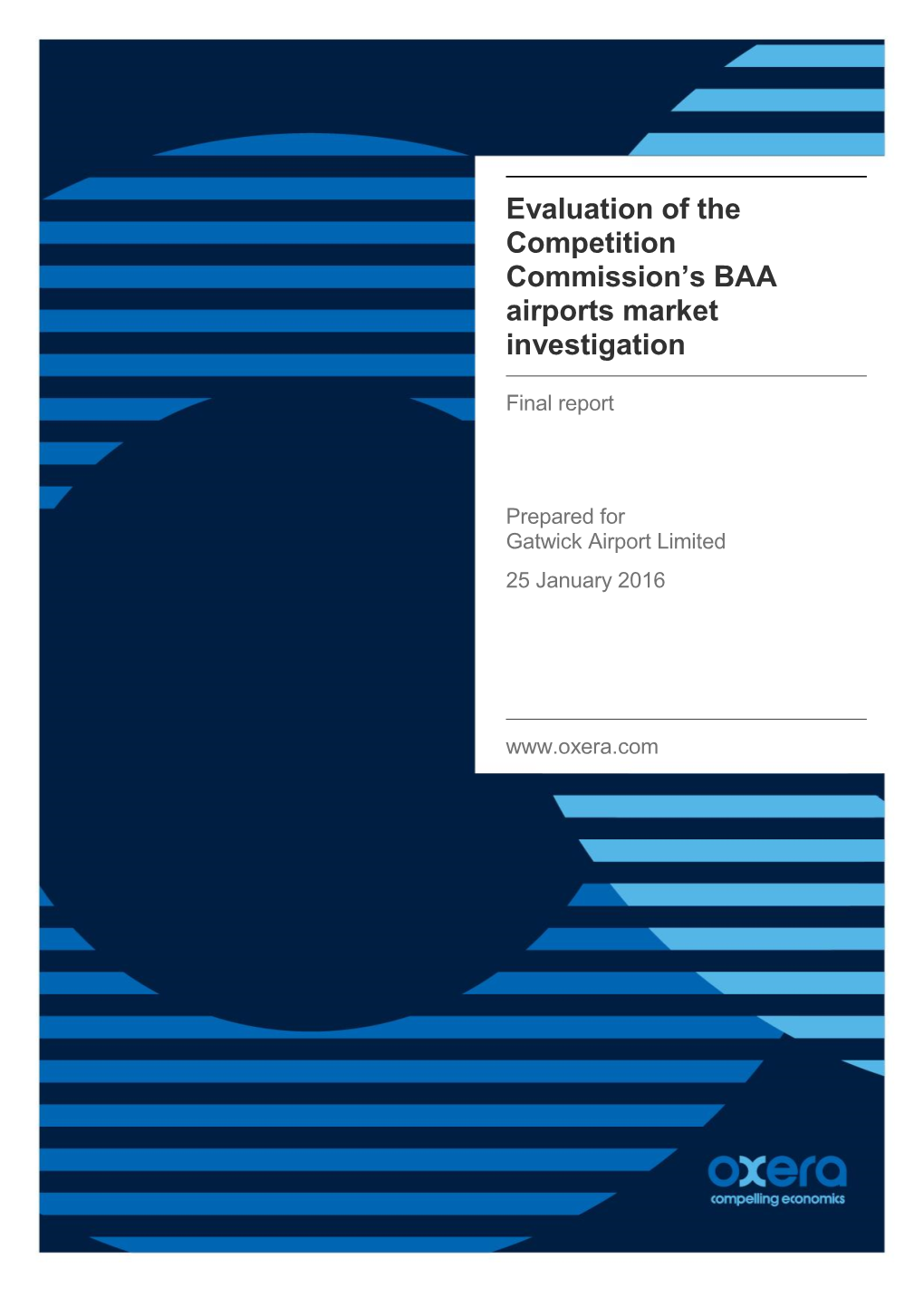 Evaluation of the Competition Commission's BAA