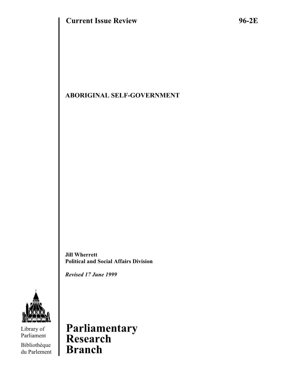 Aboriginal Self-Government