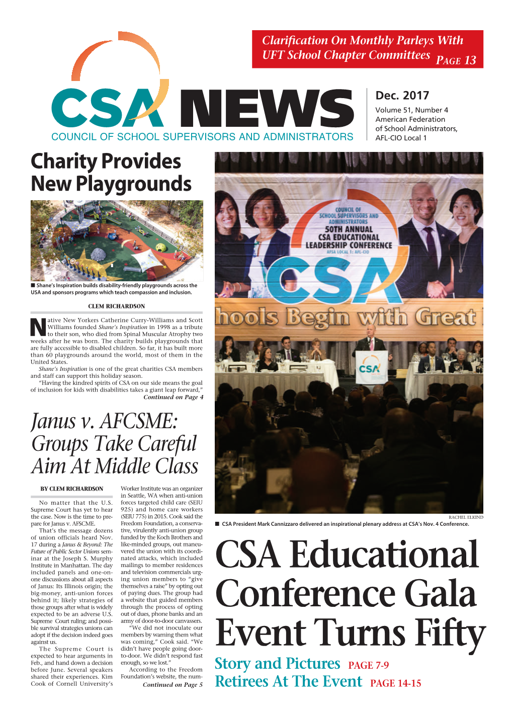 CSA Educational Conference Gala Event Turns Fifty