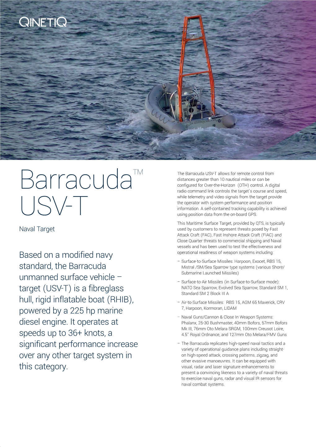 Barracuda USV-T Product Sheet