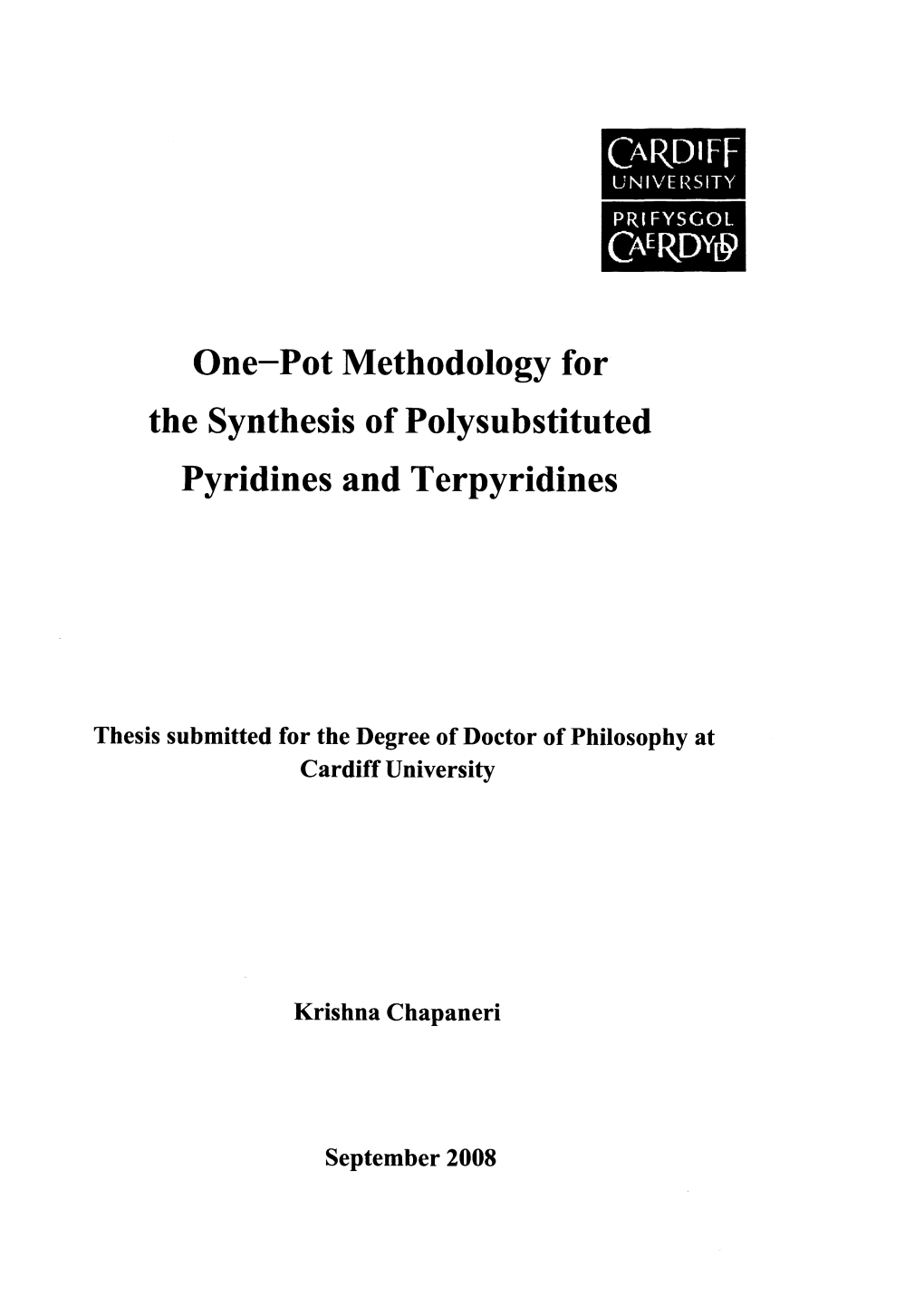 One-Pot Methodology for the Synthesis of Polysubstituted Pyridines and Terpyridines