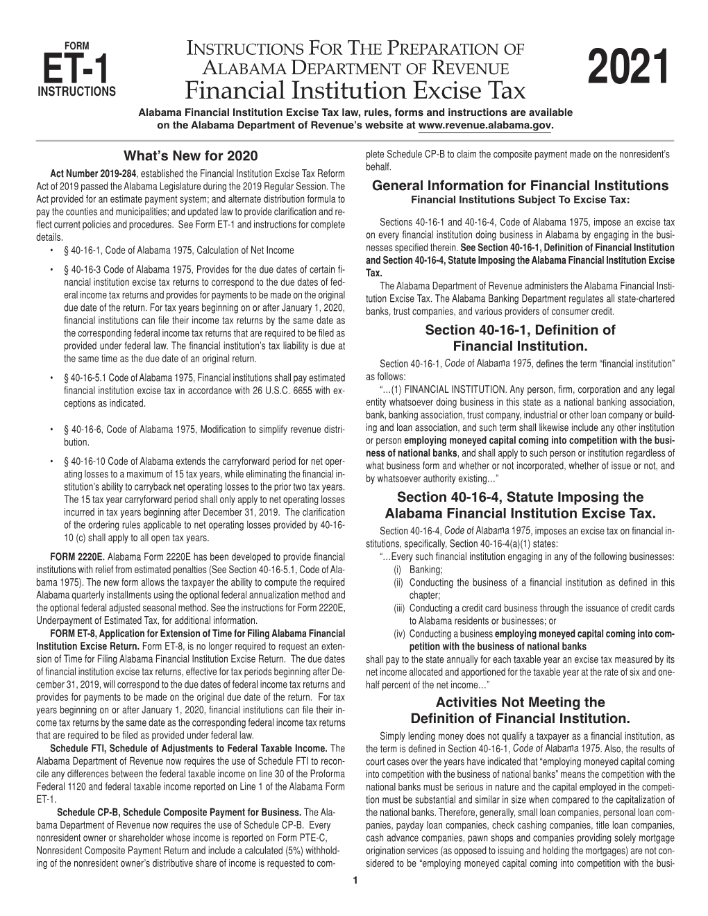 ET-1 Instructions CY 2021.Qxp