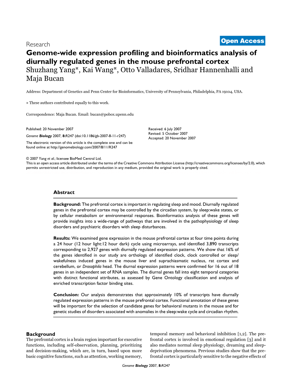 Genome-Wide Expression Profiling and Bioinformatics Analysis Of