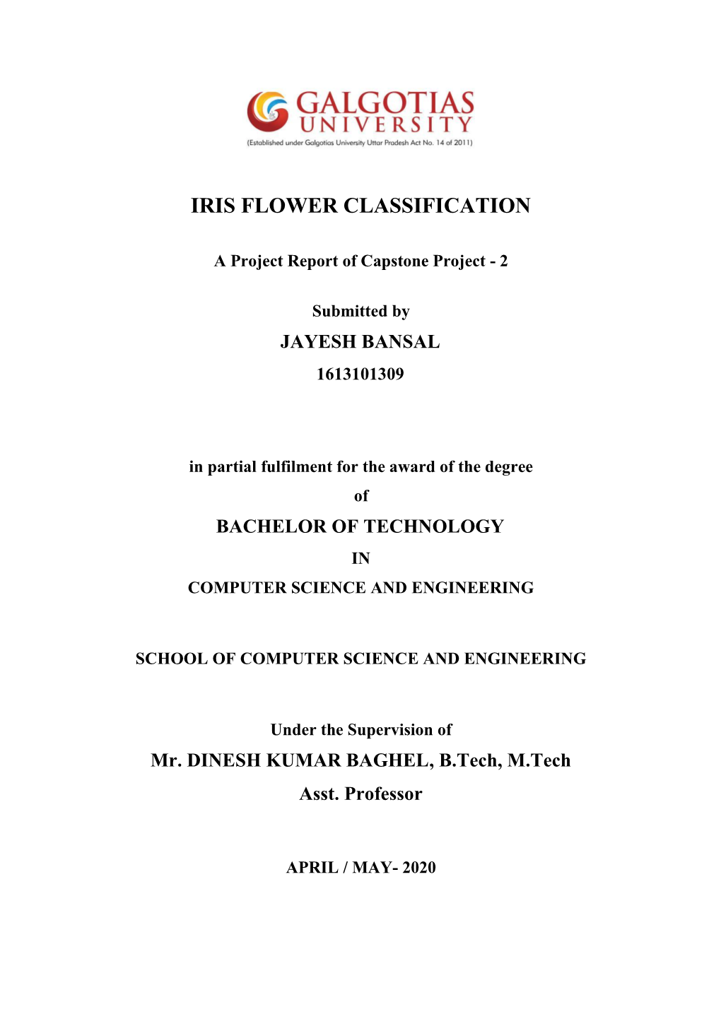Iris Flower Classification