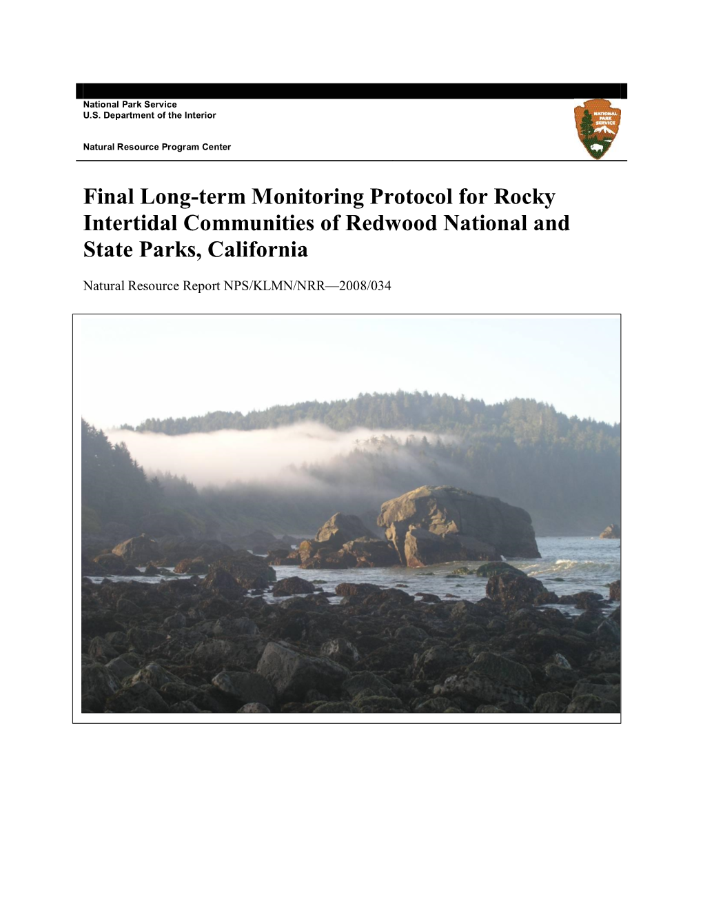 Final Longterm Monitoring Protocol for Rocky Intertidal Communities Of