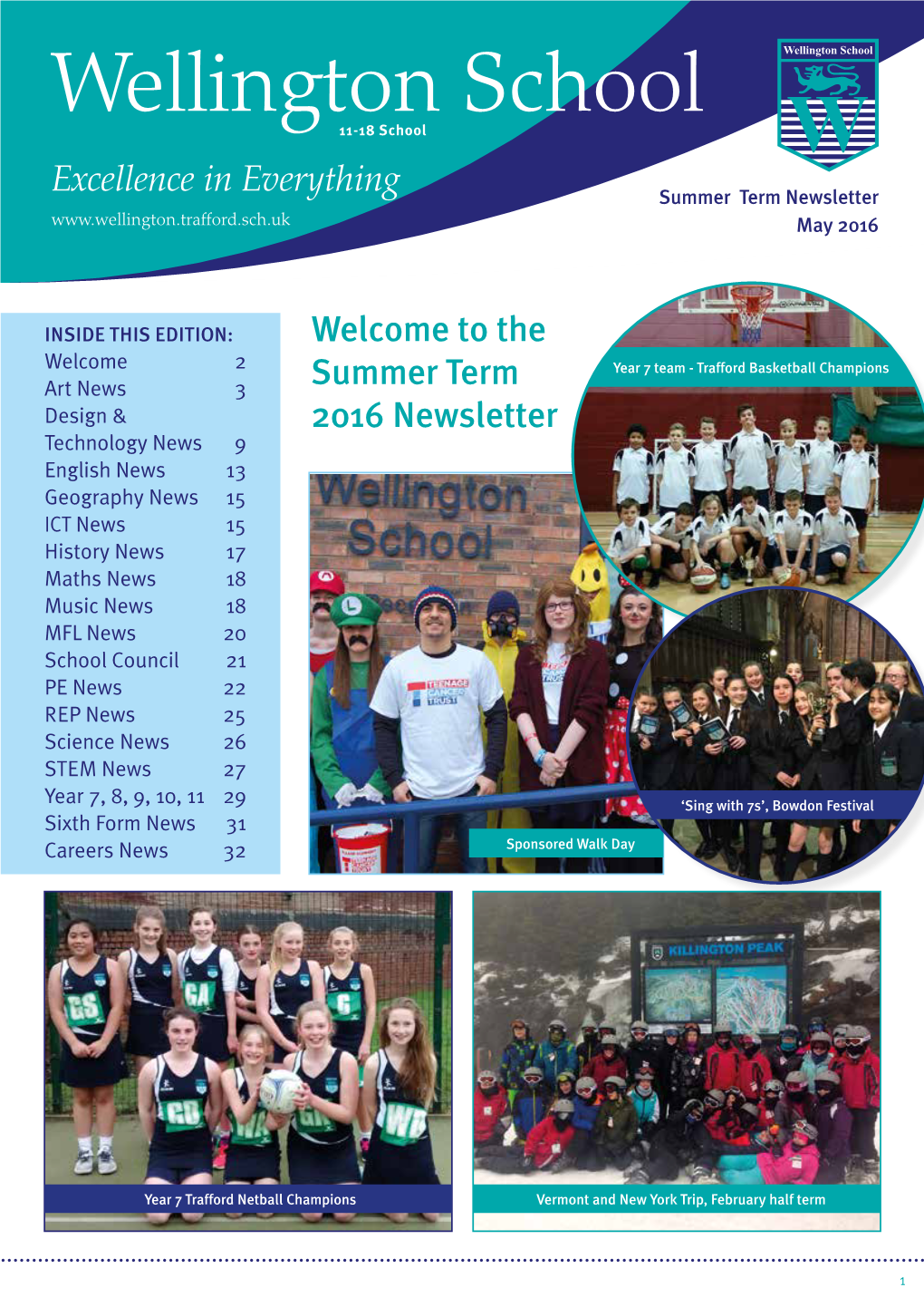 Excellence in Everything Summer Term Newsletter May 2016