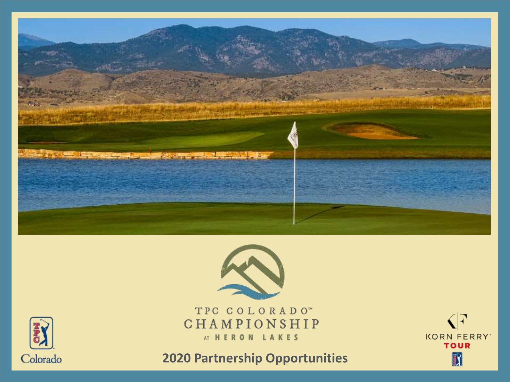 2020 TPC Colorado Championship at Heron Lakes Partnerships