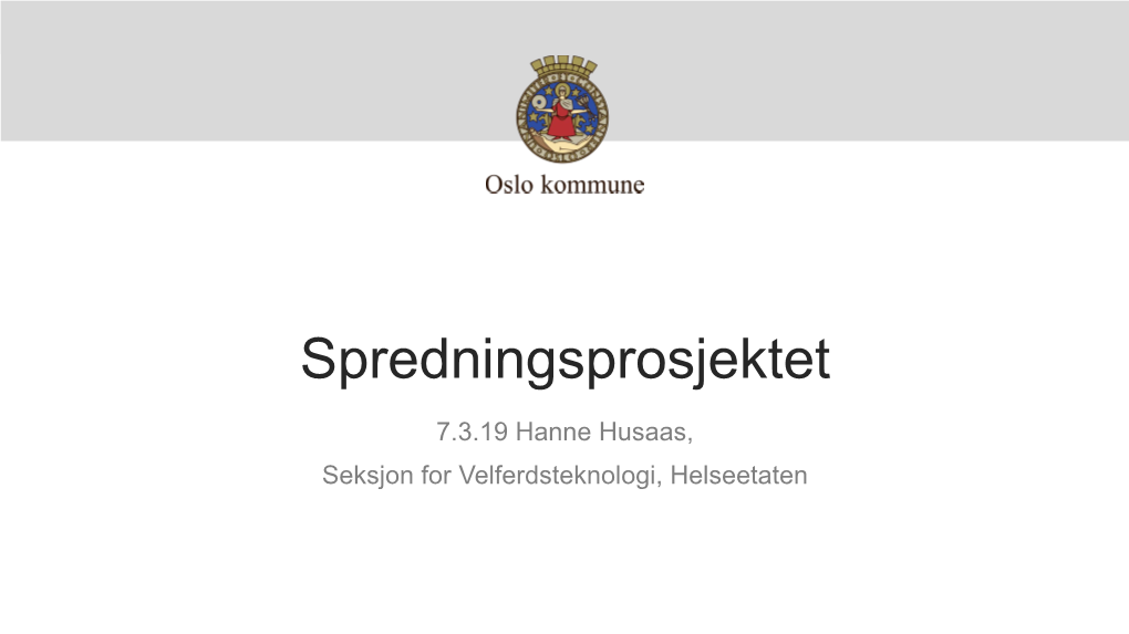 Spredningsprosjektet Oslo