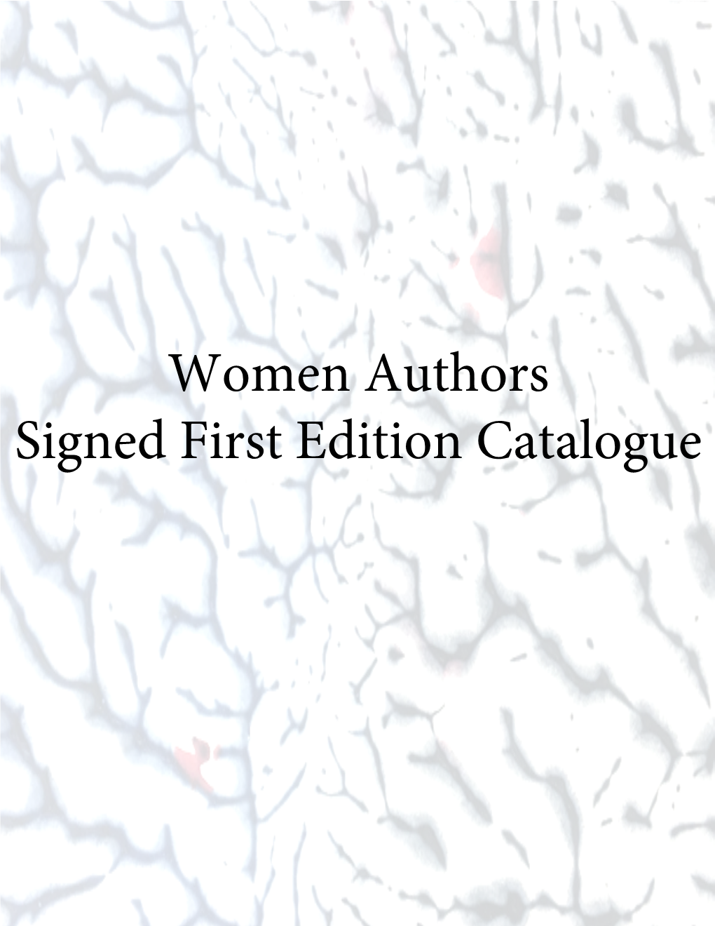 Women Authors Signed First Edition Catalogue