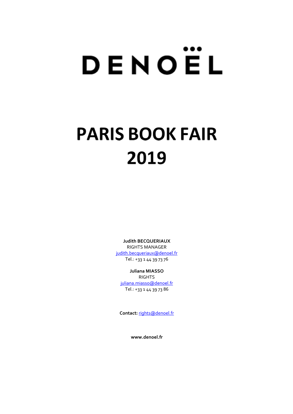 Paris Book Fair 2019