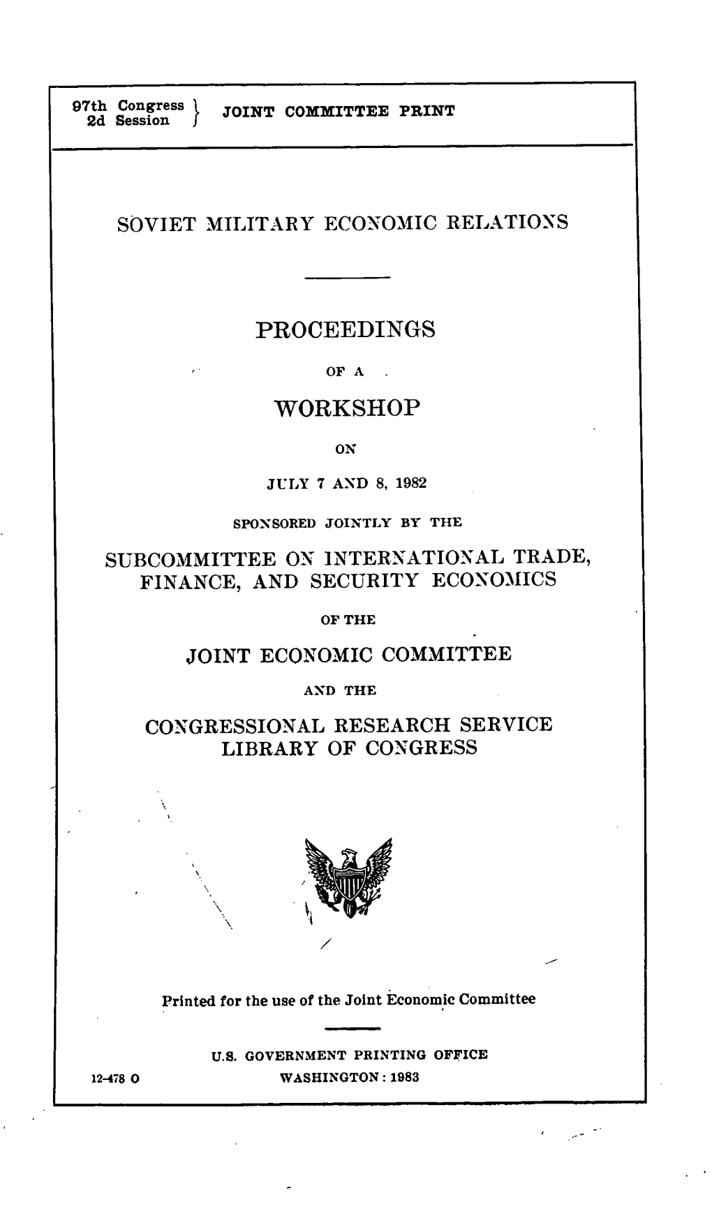 Proceedings Workshop