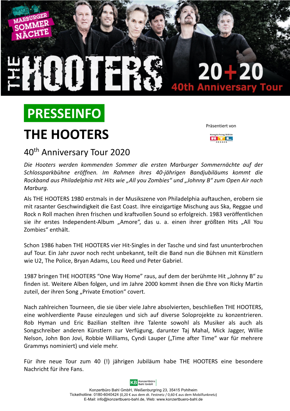 Presseinfo the Hooters