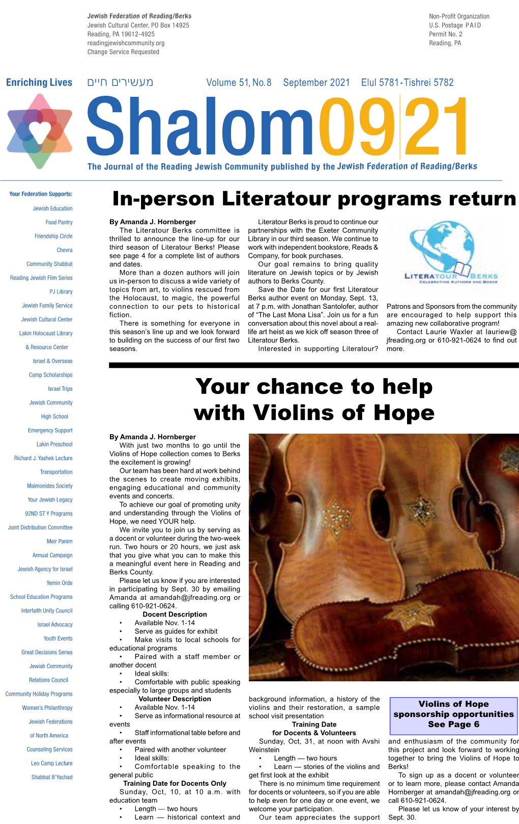 Your Chance to Help with Violins of Hope