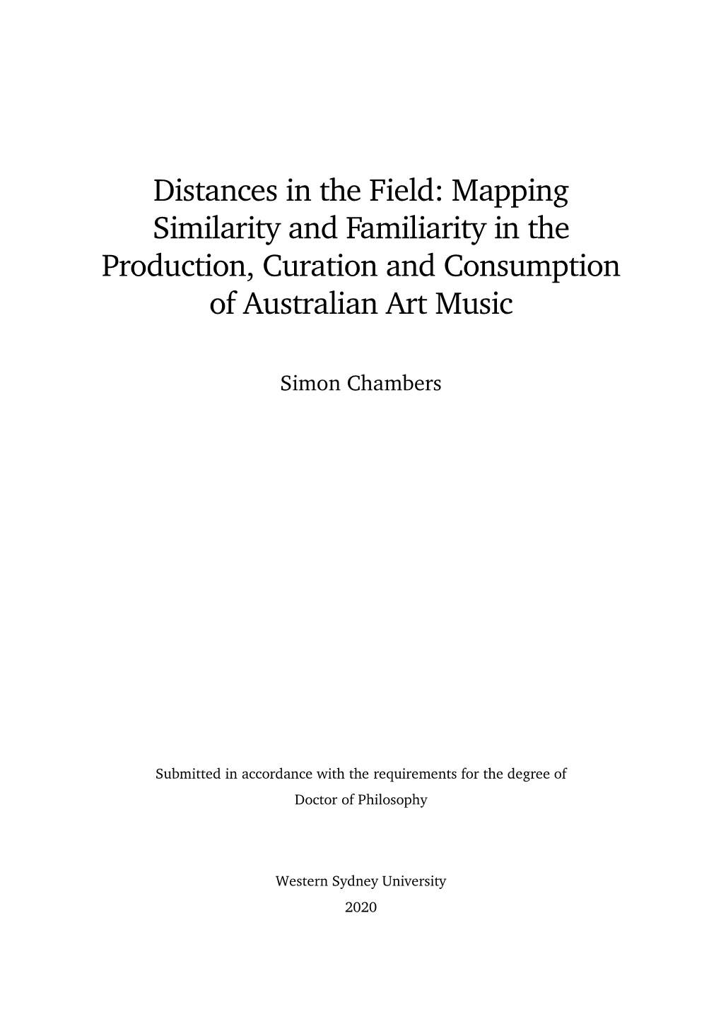 Mapping Similarity and Familiarity in the Production, Curation and Consumption of Australian Art Music