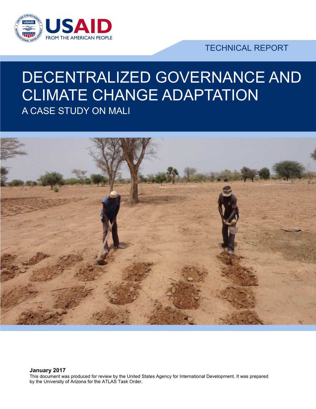 Decentralized Governance and Climate Change Adaptation