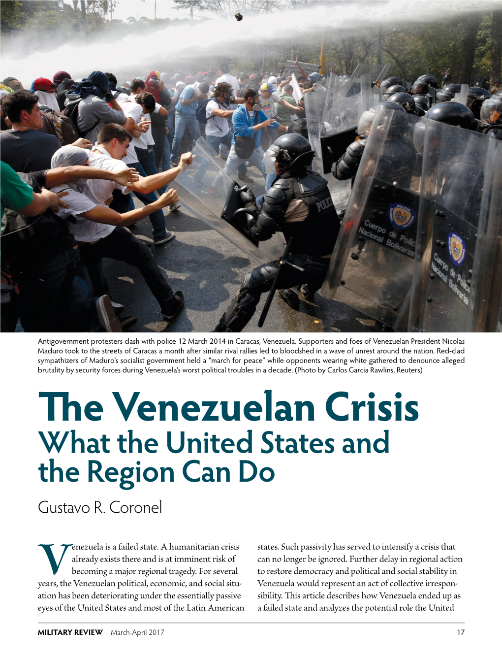 The Venezuelan Crisis.Pdf