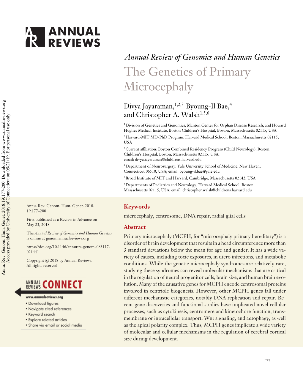 The Genetics of Primary Microcephaly.Pdf