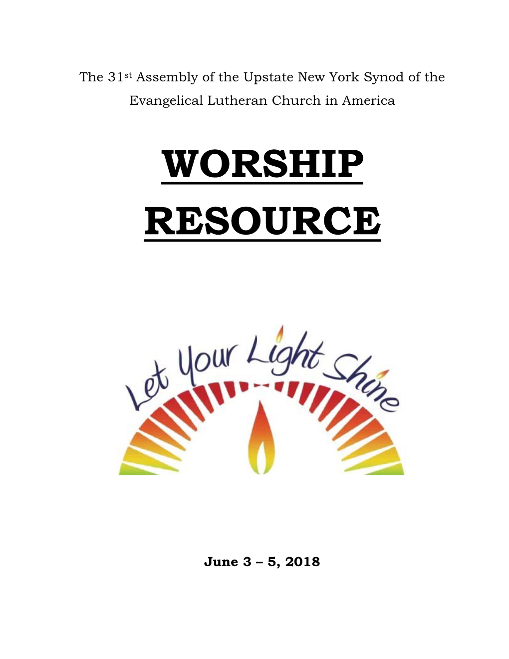 Worship Resource