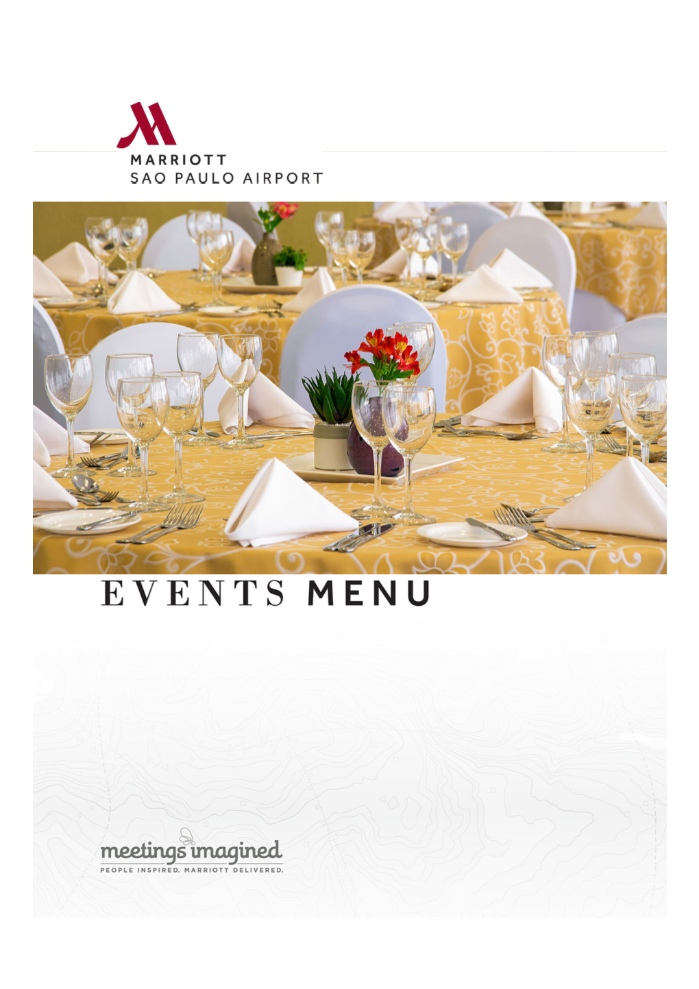 Events Menus Marriott 2018